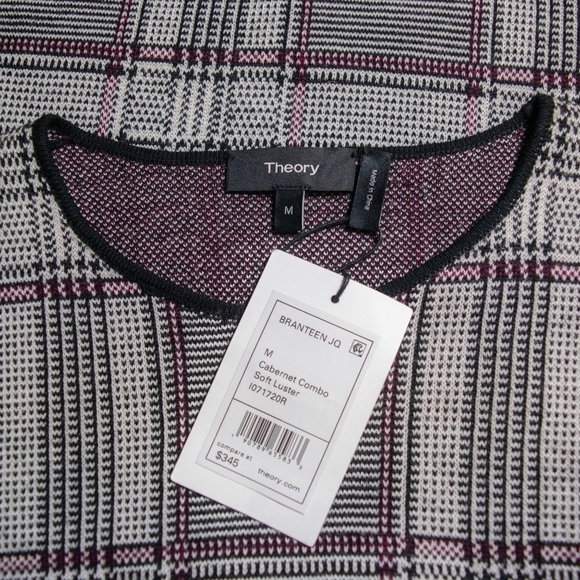 NWT Theory 100% Merino Wool Houndstooth Dress - Picture 3 of 7